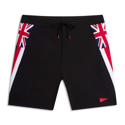 Color:Black White-Florence Pro Hawaii Boardshort
