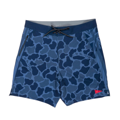 Color:Dark Navy-F1 Pro Hawaii Camo Boardshort