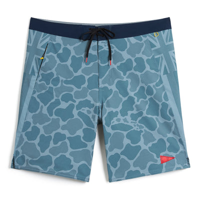 Color:Light Sea Blue Camo-F1 Pro Hawaii Camo Boardshort