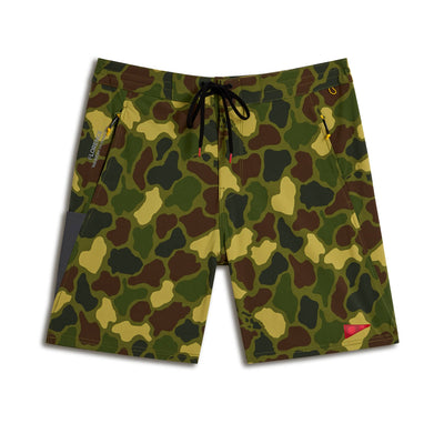 Color:Tropic Green Camo-F1 Cordura® Utility Boardshort