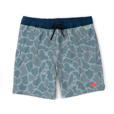 Color:Light Sea Blue Camo-Florence Standard Issue Elastic Short