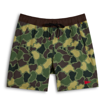 Color:Tropic Green Camo-Florence Standard Issue Elastic Short