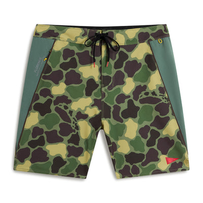 Color:Tropic Green Camo-Florence F1 Airtex Gamma Boardshort