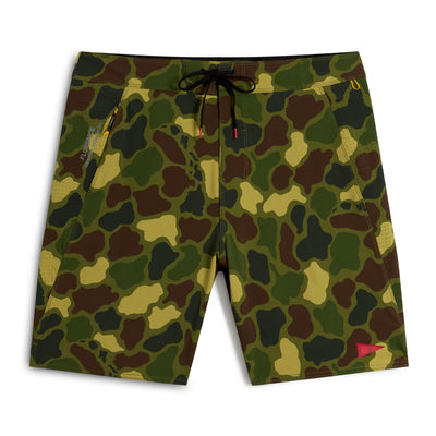 Color:Tropic Green Camo-Florence Cordura® Airtex Boardshort