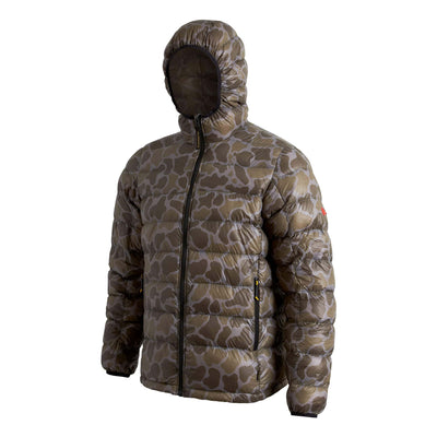 Color:Burnt Olive Camo-Florence Pertex® Hooded Down Puffer