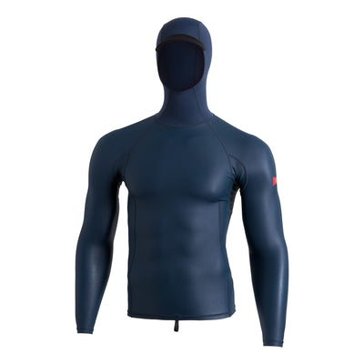 Color:Dark Navy-Florence Windshield Long Sleeve Hooded Rashguard