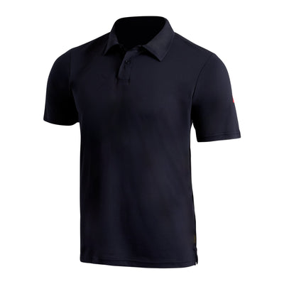 Color:Department Navy-Florence Airtex Collared Short Sleeve Shirt