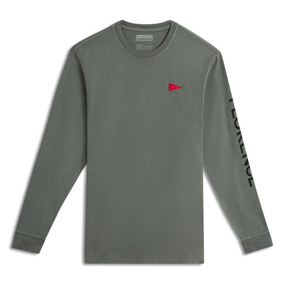 Color:Dark Sage-Florence Burgee Long Sleeve T-Shirt