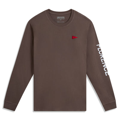 Color:Pumice-Florence Burgee Long Sleeve T-Shirt