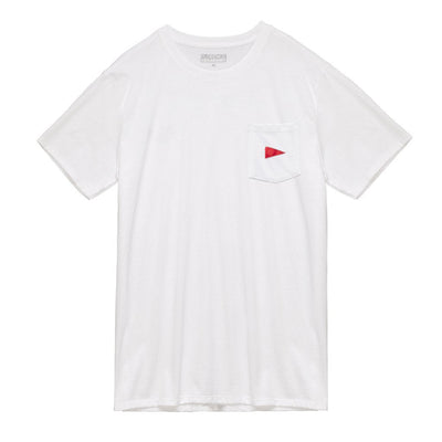 Color:White-Burgee Pocket T-Shirt