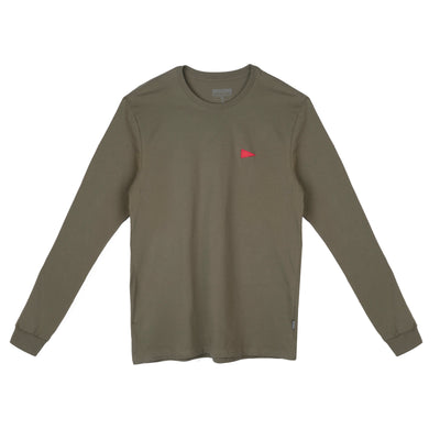 Color:Burnt Olive-Florence Burgee Long Sleeve T-Shirt