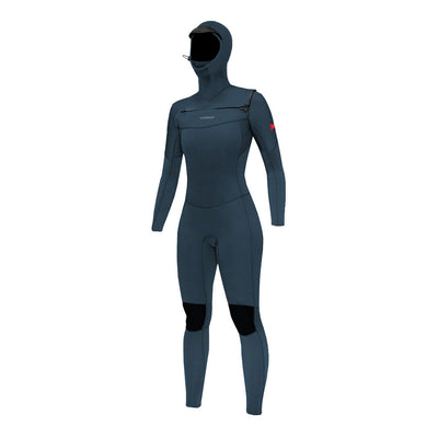 Color:Slate-Florence Women's 3mm Hooded Fullsuit