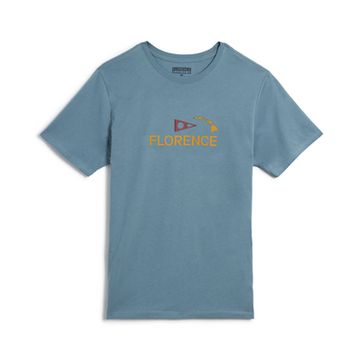 Color:Citadel-Florence Logo Island Chain T-Shirt