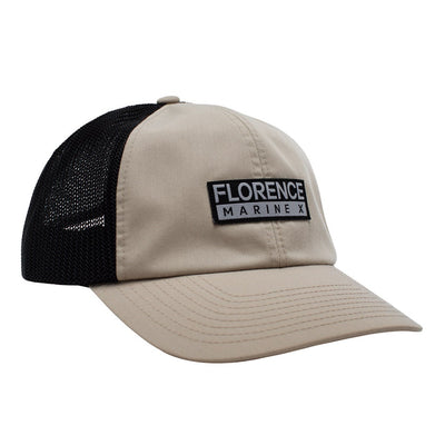 Color:Tan-Florence Unstructured Trucker Hat