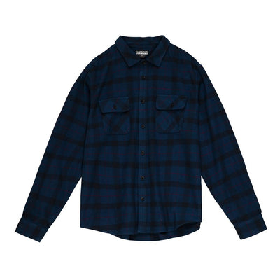 Color:Navy-Florence Ultra Heavyweight Flannel